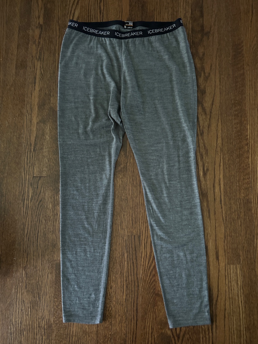 Icebreaker Merino 200 Oasis Base Layer Leggings Grey Heather XL